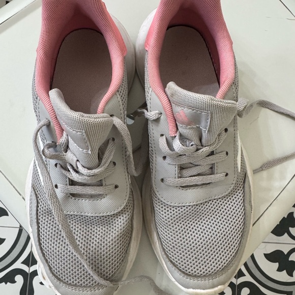 adidas Kids Sneakers Gray and Pink - Picture 3 of 4